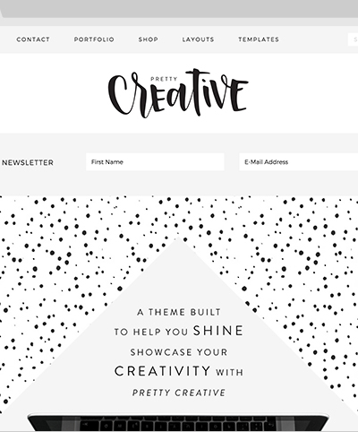 Pretty Creative Chic Feminine WordPress Theme