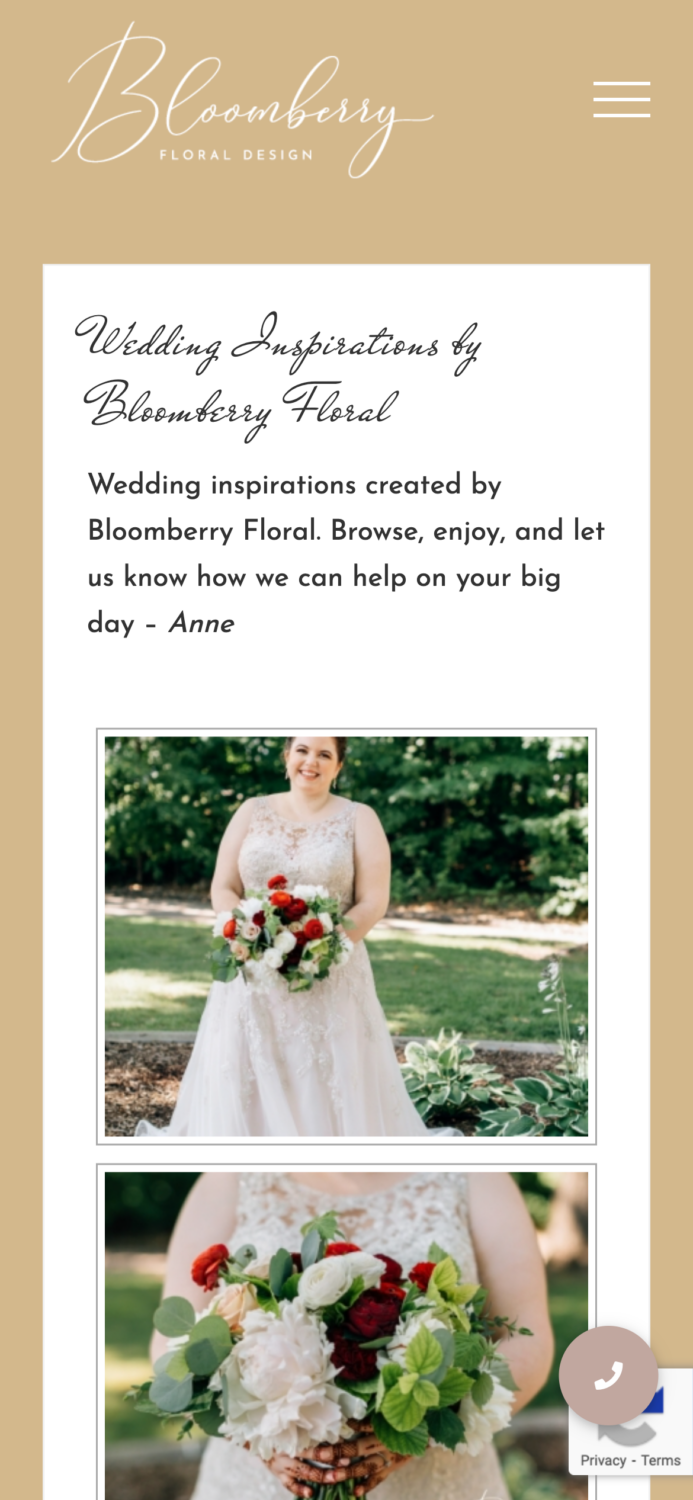 bloomberryfloral wedding mobile image