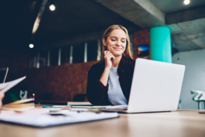 designer creating a blog