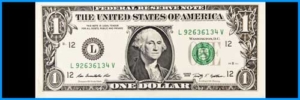 Image of dollar bill in banner height