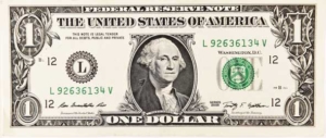 photo of a US dollar bill