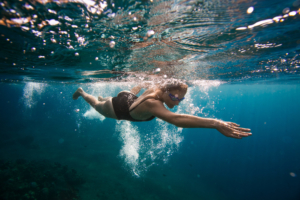 Image of swimmer underwater