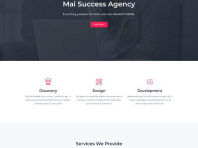 Mai Success Theme mockup