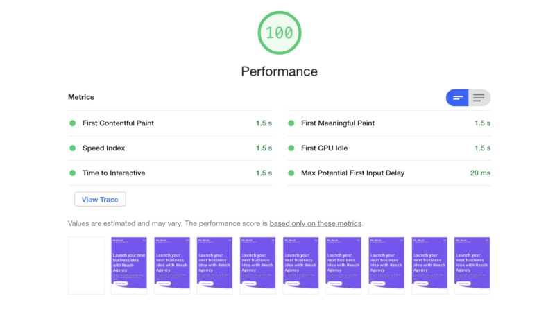 Mai Reach Lighthouse Performance Results