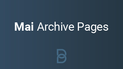 product image for Mai Archive Pages plugin