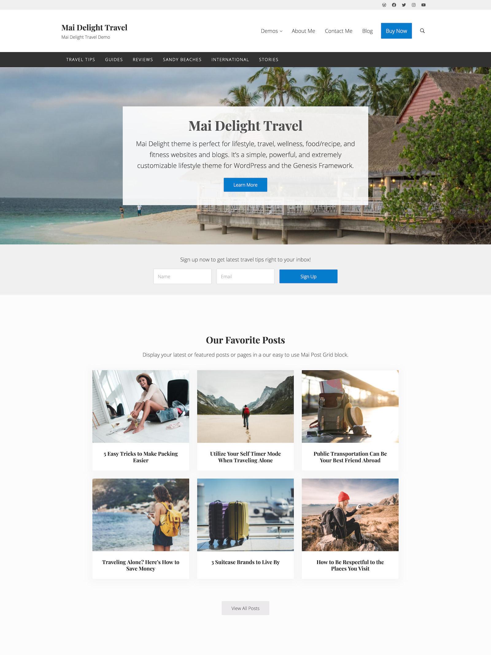 Mai Delight, Lifestyle Website Template for WordPress