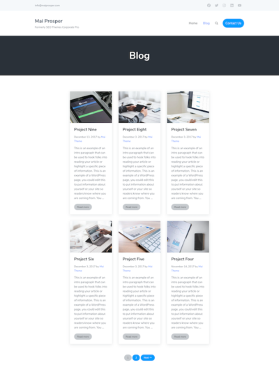 Demo image of a Mai Prosper Corporate blog post layout