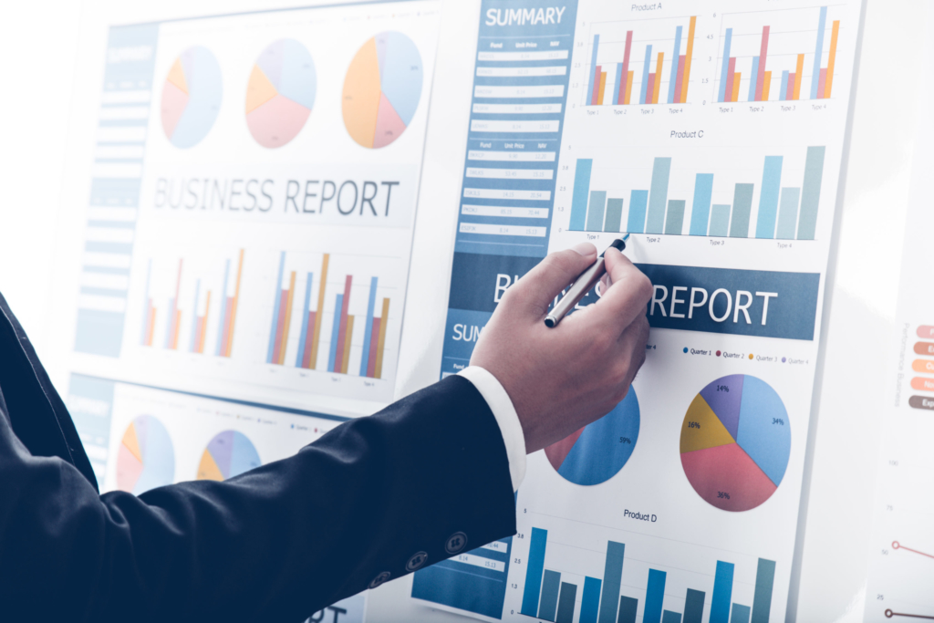 Businessman Analyzing Investment Charts