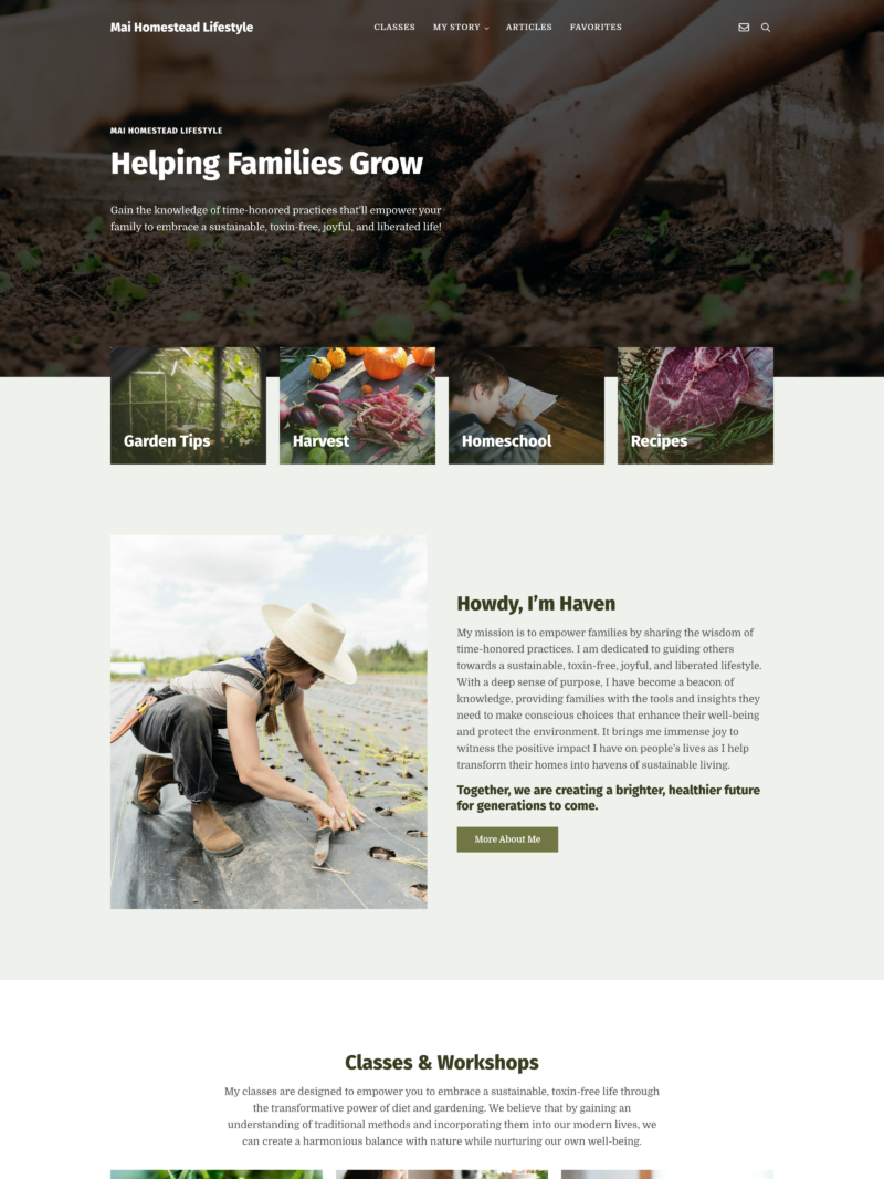 Homestead Website Templates : Mai Theme for WordPress Homestead Website Templates : Mai Theme for WordPress