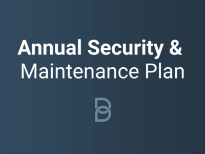 Annual Security & Maintenance Plan