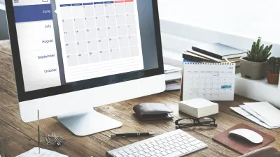 Mac displaying calendar