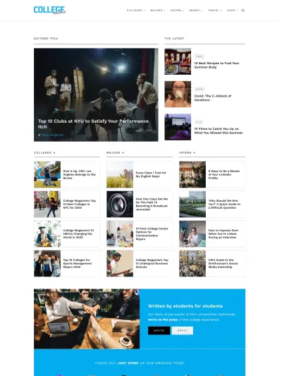 collegemagazine desktop