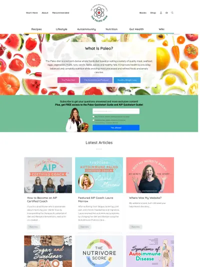 The Paleo Mom desktop home image