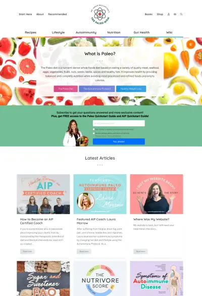 The Paleo Mom desktop home image