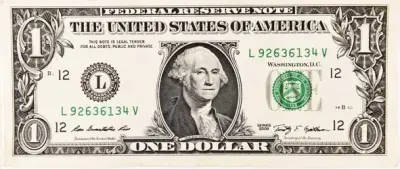 photo of a US dollar bill