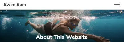 Vertical swimmer tablet banner image