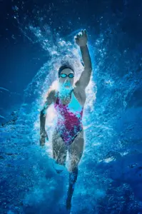 Image of swimmer underwater