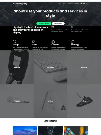 Mai Display Agency Theme Mockup