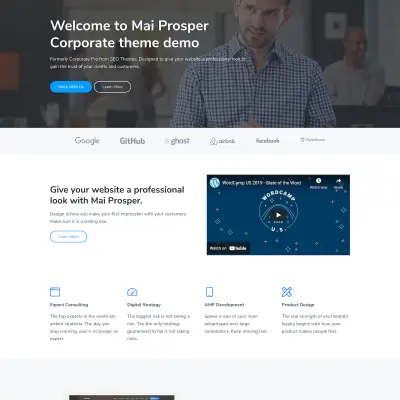 Mai Prosper Corporate Theme Mockup