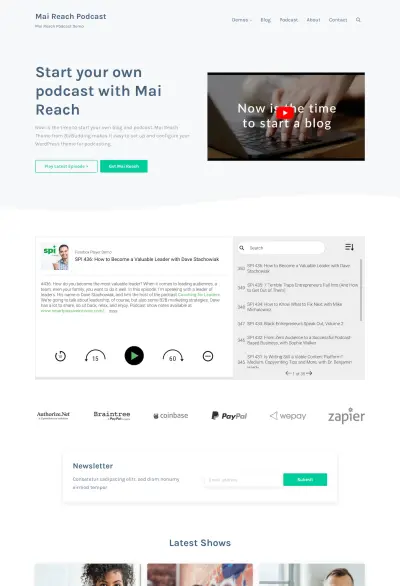 Mai Reach Podcast Theme Mockup