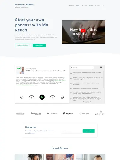 Mai Reach Podcast Theme Mockup