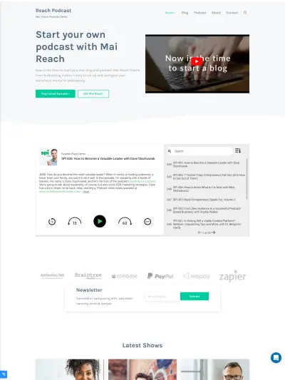 Mai Reach Podcast Theme Mockup