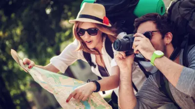 image of couple traveling