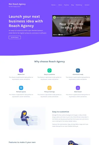 Mai Reach Agency Theme Mockup