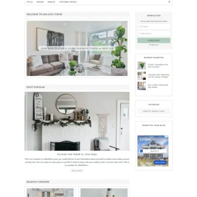Mai Chic Theme screenshot