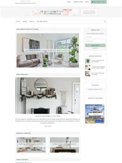 Mai Chic Theme screenshot