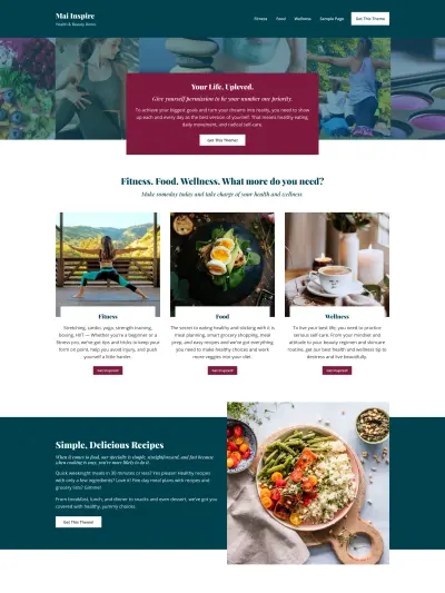 Mai Inspire Health & Beauty Theme Mockup