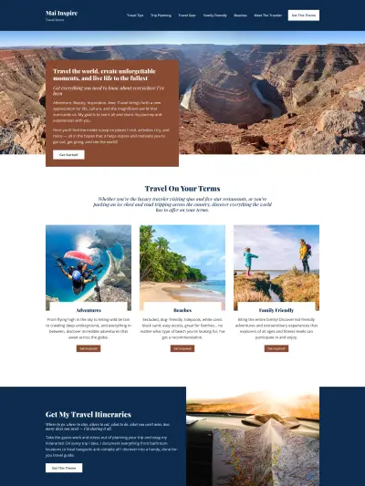 Mai Inspire Travel Theme Mockup