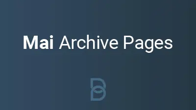 product image for Mai Archive Pages plugin