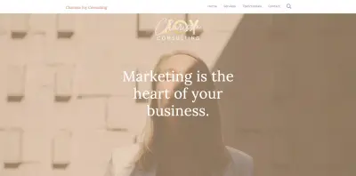 Charissa Joy Consulting website header