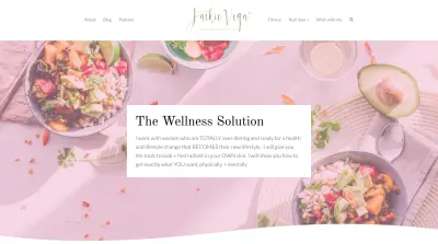 Jackie Vega website header