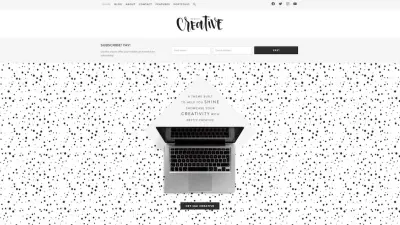 Mai Creative Portfolio website header