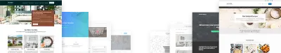 Mai Theme templates overlaying each other