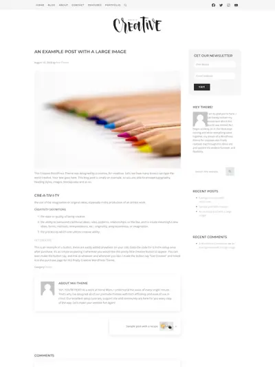 Demo image of a Mai Creative blog post