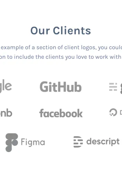 Client logos with Mai Columns