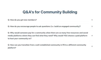 FAQ Mai Accordion block