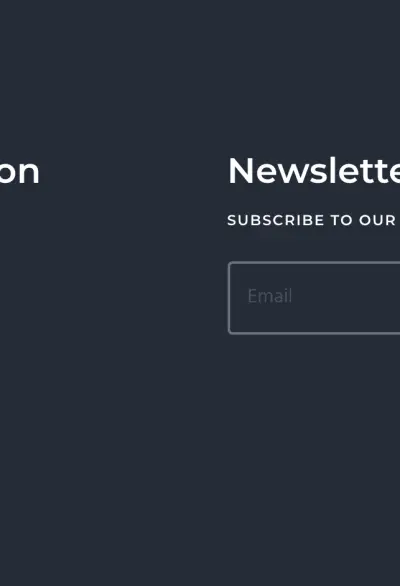 Footer with Mai Columns section