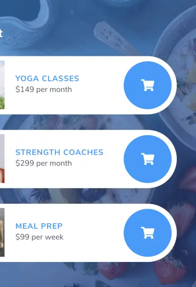 Pricing table with Mai Columns section