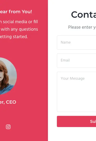 Mai Columns with contact form