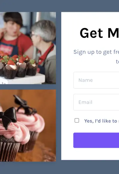 Newsletter subscriptions CTA with Mai Post Grid in Mai Columns