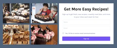 Newsletter subscriptions CTA with Mai Post Grid in Mai Columns