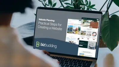 Website Planning Webinar laptop mockup