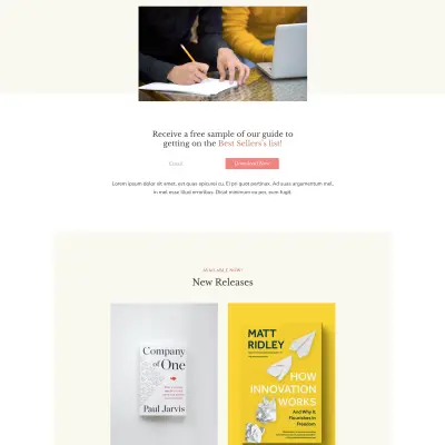 Mai Pure Author demo homepage