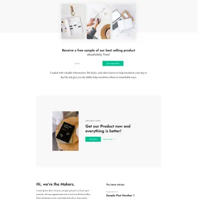 Mai Pure Creator demo homepage