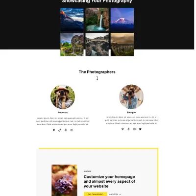 Mai Pure Photography demo homepage