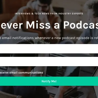 photo of podcast pattern CTA